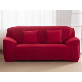 Solid Corner Sofa Covers Couch Slipcovers Elastica Material Sofa Skin Protector Cover Sofa Armchair (Option: 1-Three seat)