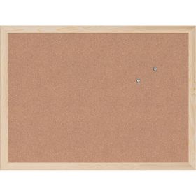 Cork Bulletin Board,18 X 24 Inches Light Birch Wood Frame Wall Mounted Memo Board For Office School & Home (Option: Light Birch)