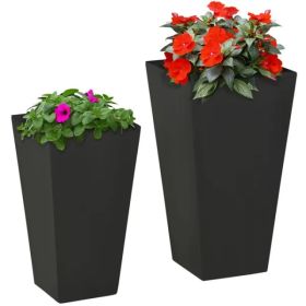 Garden Bed Black Planter Boxes (Option: as picture)