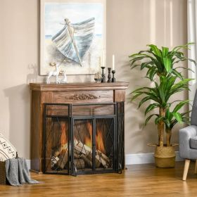 Folding Fireplace Screen (Option: default title)