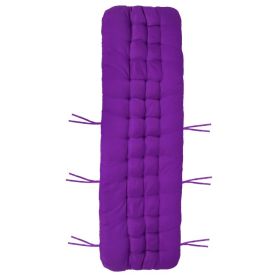 1Pc Chaise Lounger Cushion Recliner Rocking Chair Sofa Mat Deck Chair Cushion Chair Not Inlcuded  Standard Type (Option: Purple-Standard)